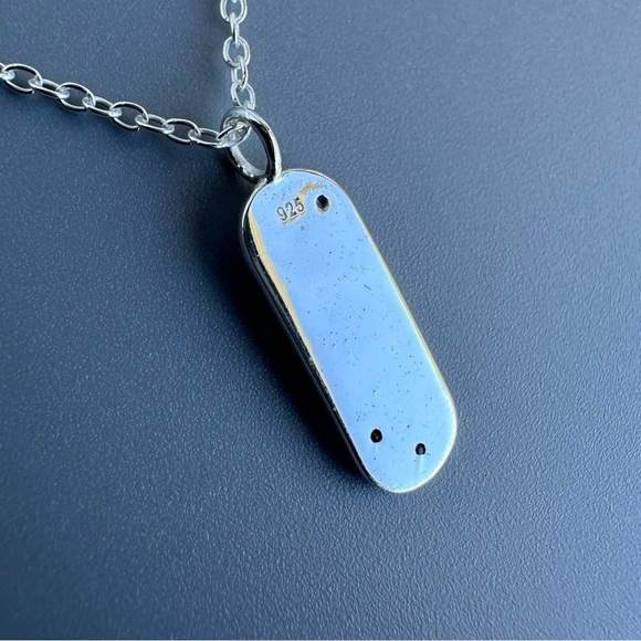 Two Tone Snake Pendant Necklace – Hypoallergenic Gift - Picture 4 of 7